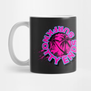 Palm tree badge Mug